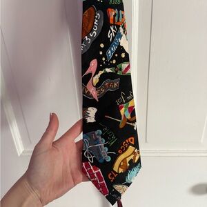 Nicole Miller Multicolor Graphic Necktie